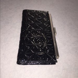 NEW Black Diamond Design Snap Wallet With  Zipper